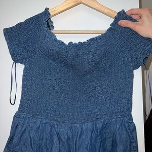 Jean wide leg jumpsuit